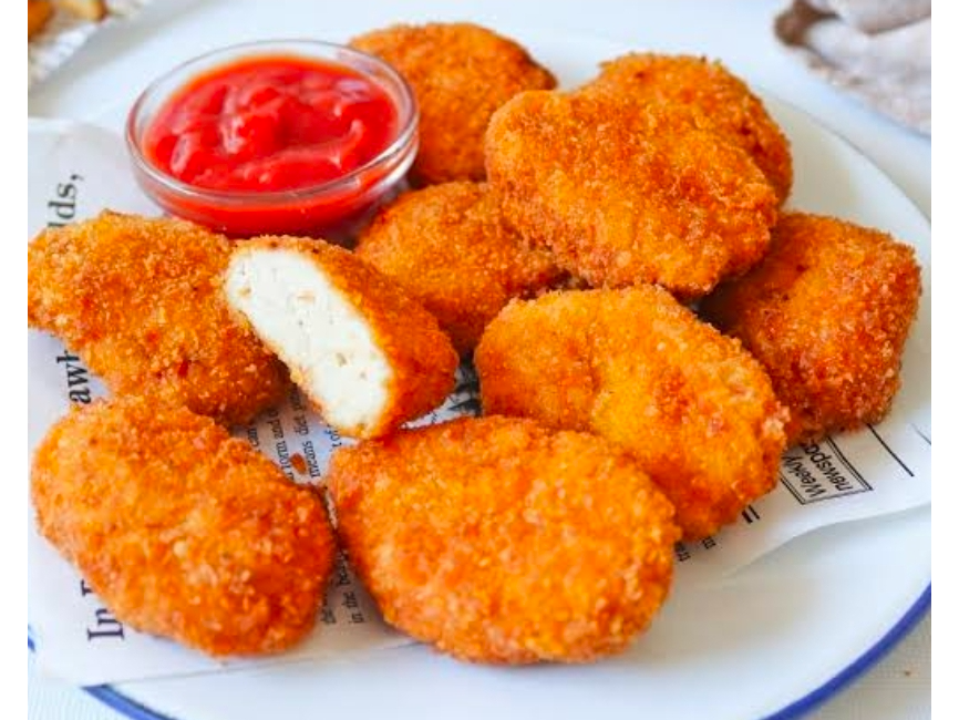 Nuggets de pollo + cheddar liquido Rojo