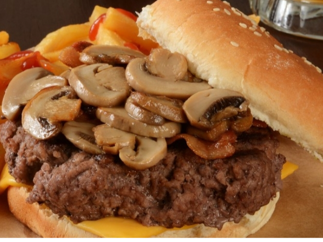 Hamburguesa al champignon
