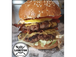 Hamburguesa Doble Azul