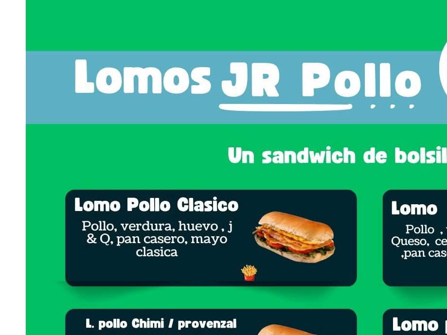 SÁNDWICH DE POLLO ESPECIALES
