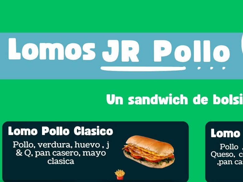 SÁNDWICH DE POLLO( ESPECIALES)CON PAPAS