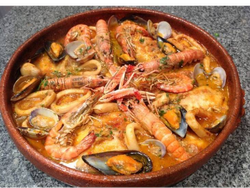 Cazuela pescados y mariscos