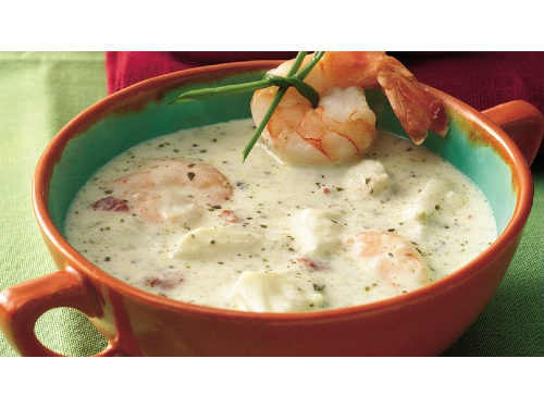 Cazuela mariscos a la crema
