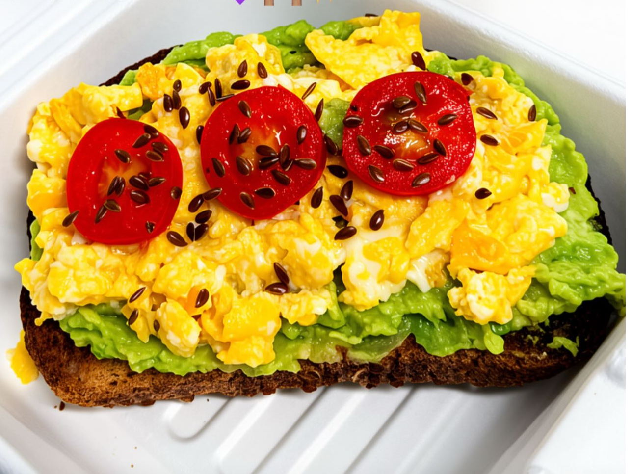Toston con palta  y huevo