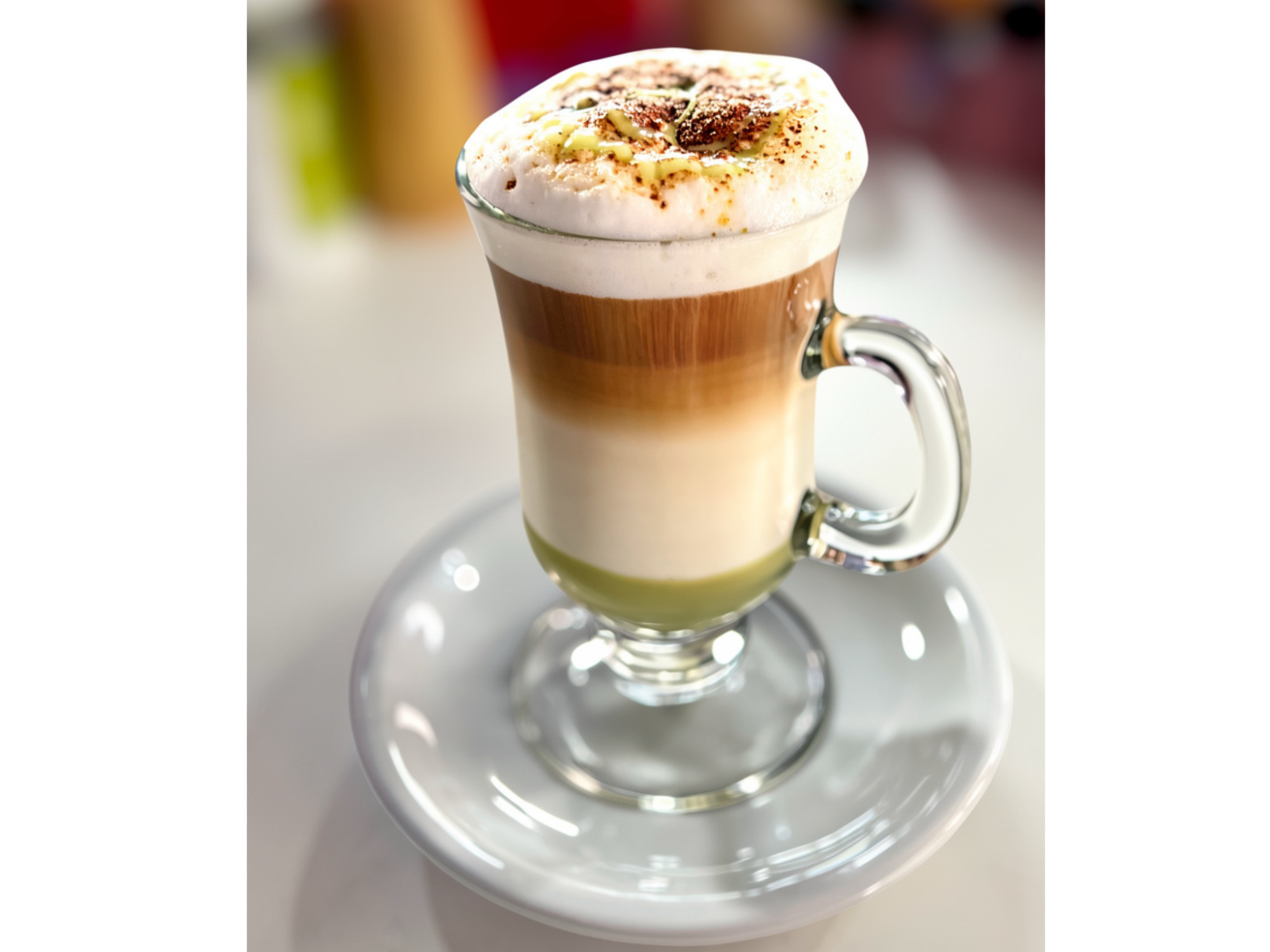 Capuchino de pistacho