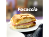 Sandwich de pan de focaccia ármalo a tu gusto