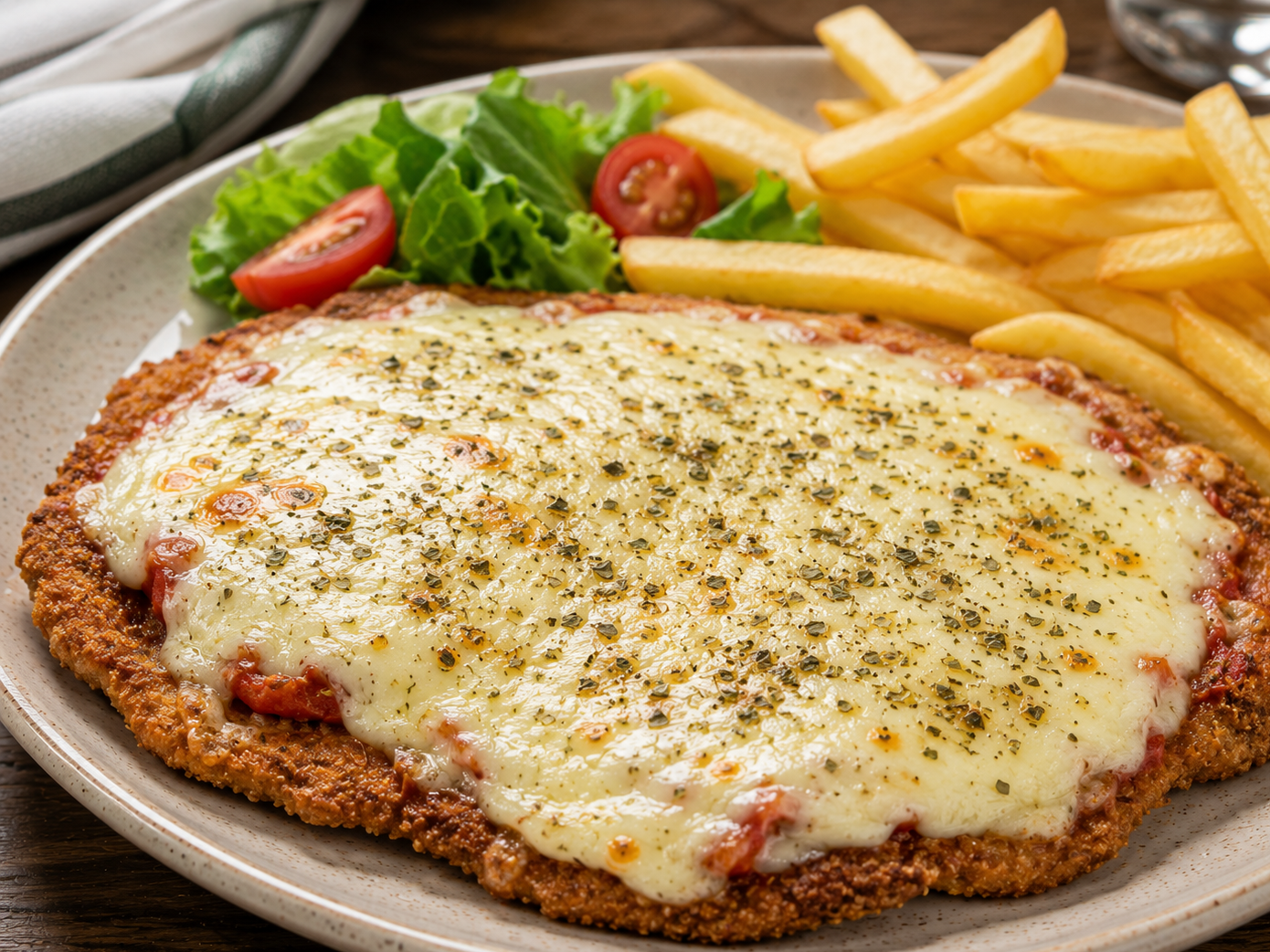 Milanesa a la Suiza