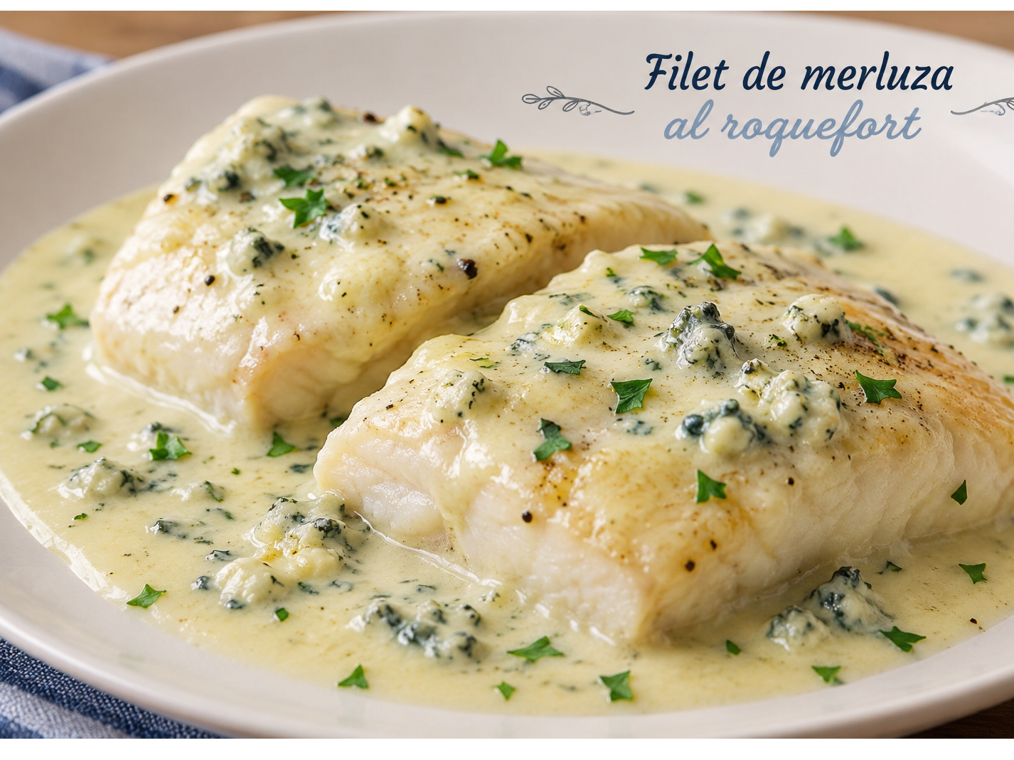 Filet de Merluza al Roquefort