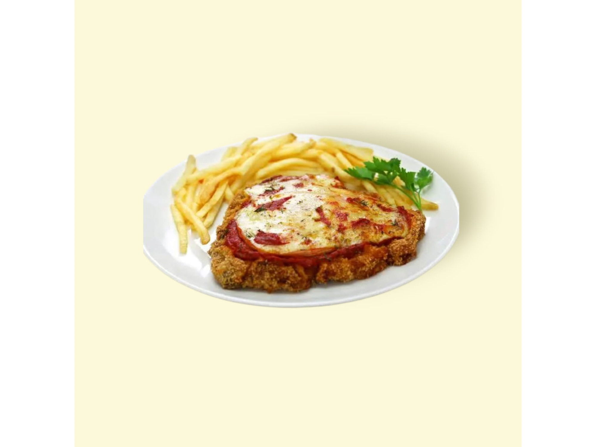 Milanesa A La Napolitana Con Fritas
