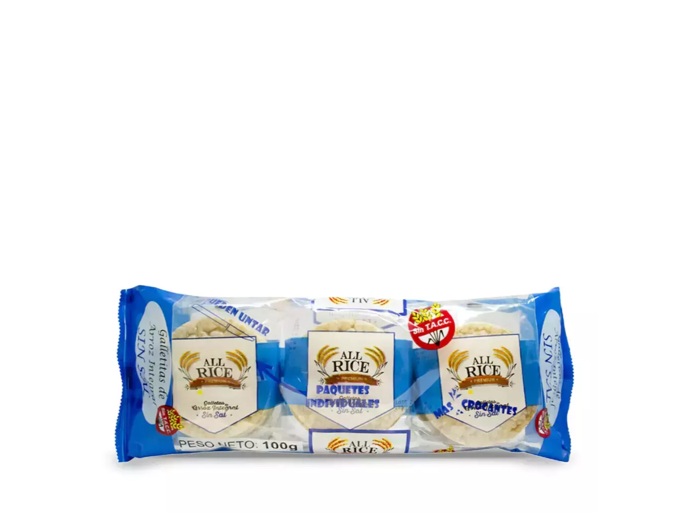 Galletitas de Arroz Integrales s/ Sal