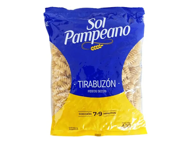 Fideos Tirabuzon Sol Pampeano