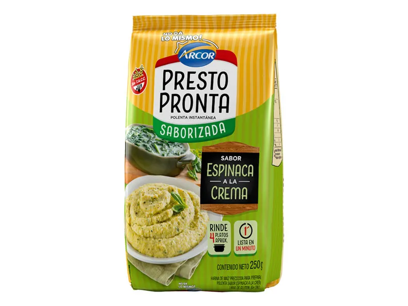 Polenta Presto Pronta Espinaca