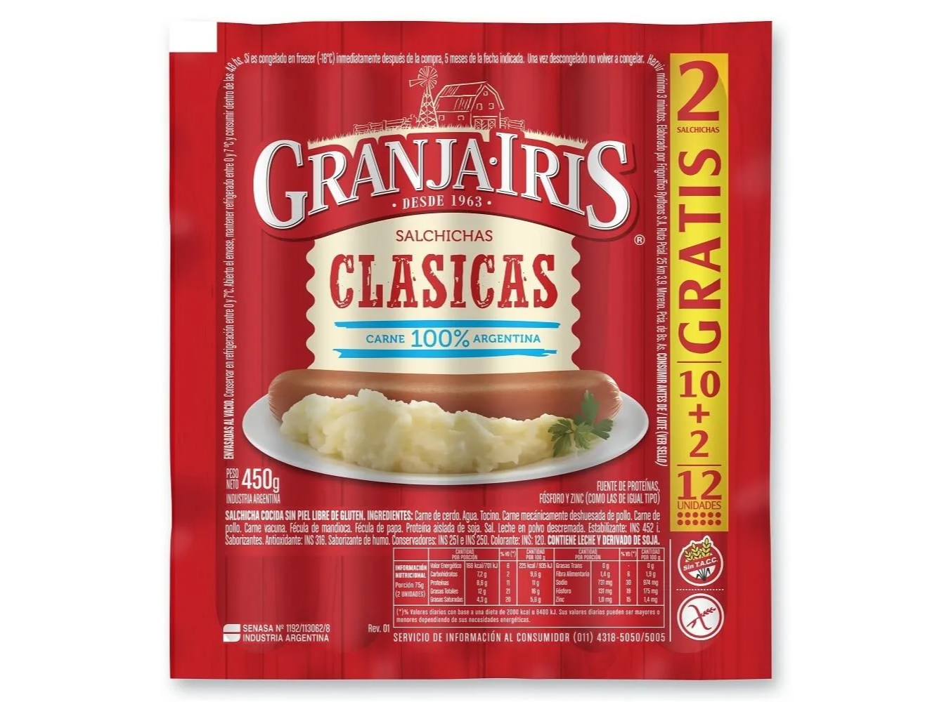 Salchichas Clasicas x12