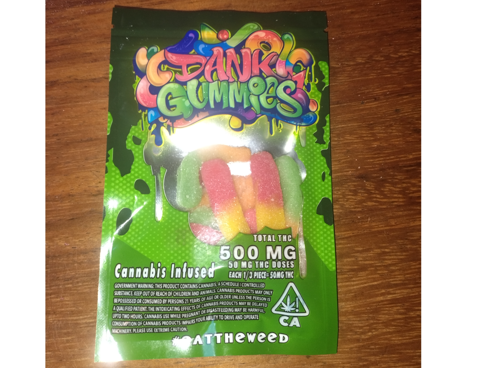 DANK 500MG GOMITAS THC