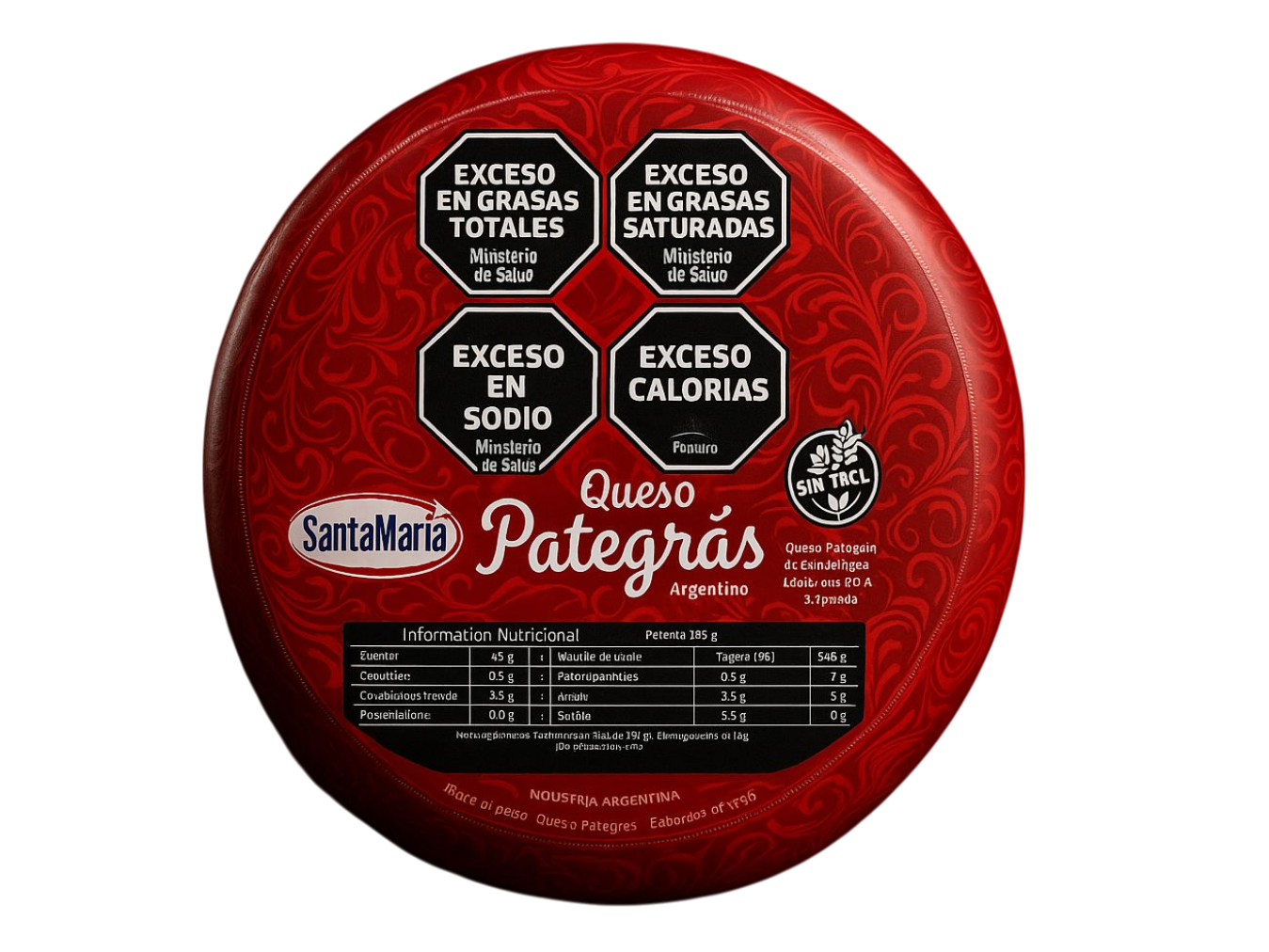 PATEGRAS SANTA MARIA SIN TACC