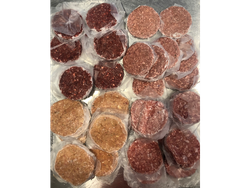 Hamburguesas de carne o de pollo o de cerdo