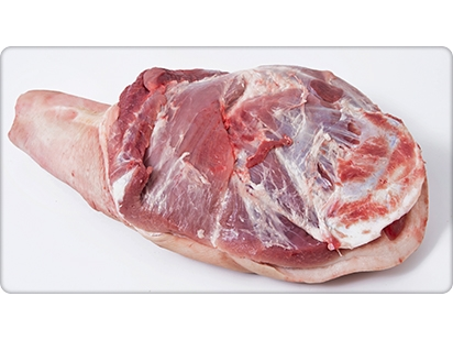 Paleta con hueso y con cuero