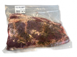 Vacio de cerdo condimentado a las finas hierbas