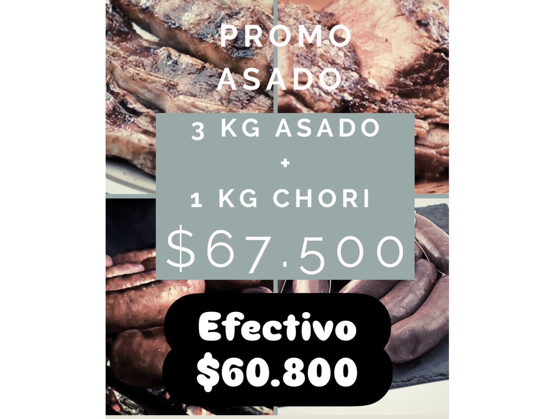 Promo costilla ternera + chori