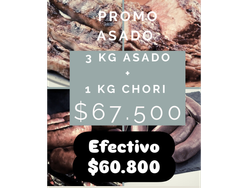 Promo costilla ternera + chori