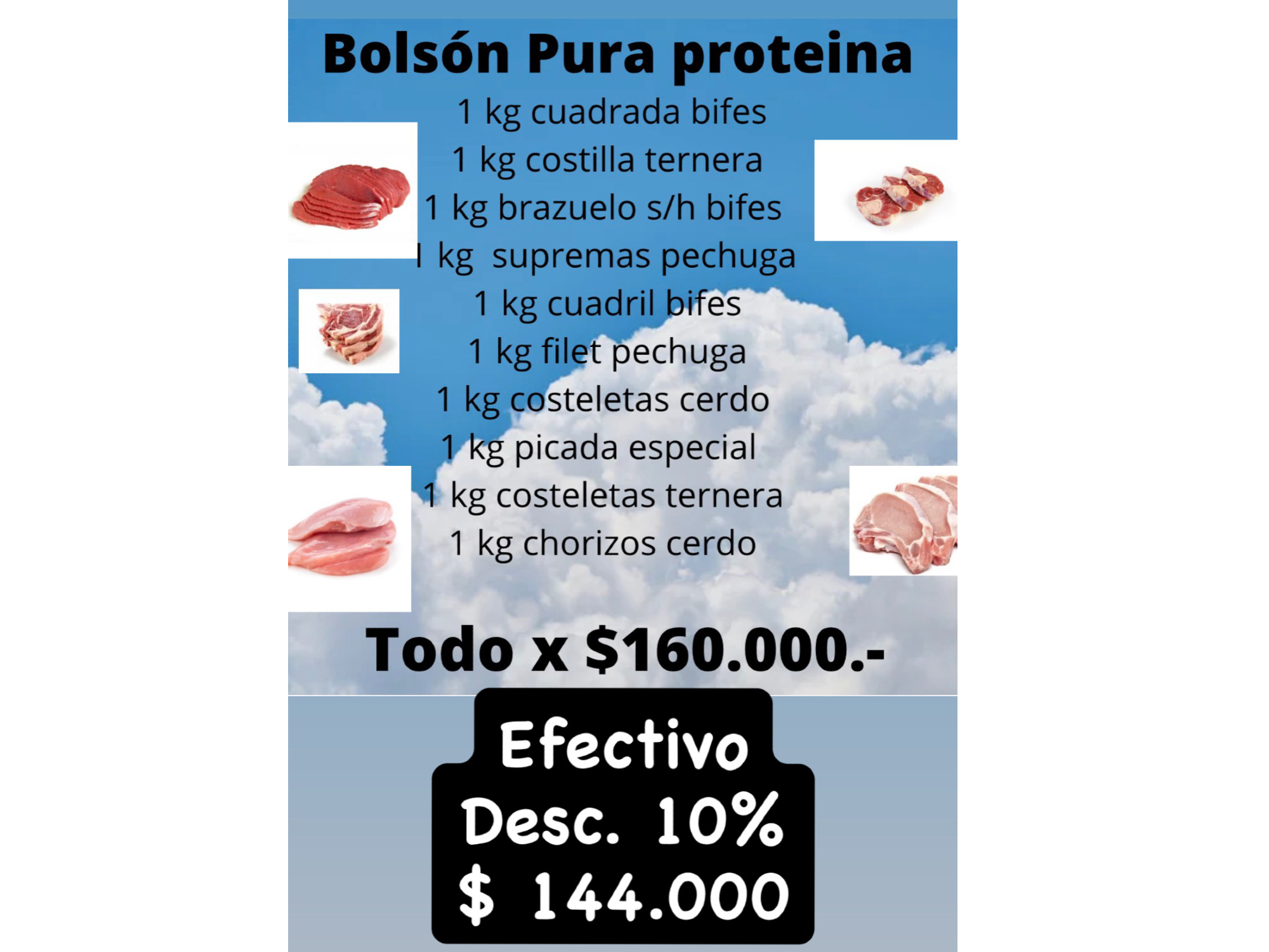 Bolson pura proteina
