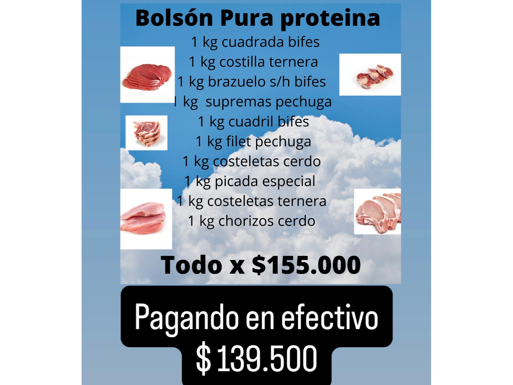 Bolson pura proteina