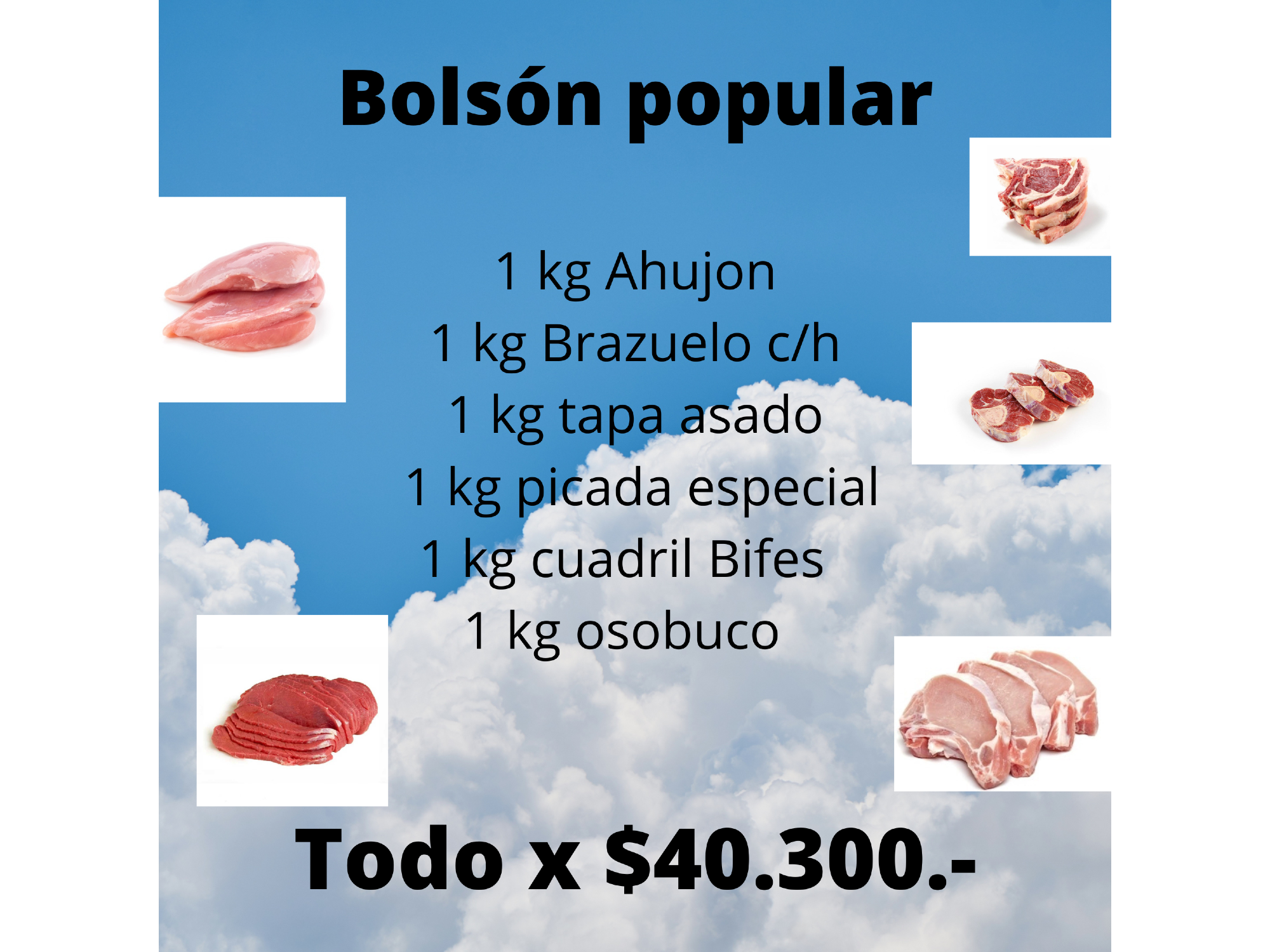 Bolsón popular (6 kilos)