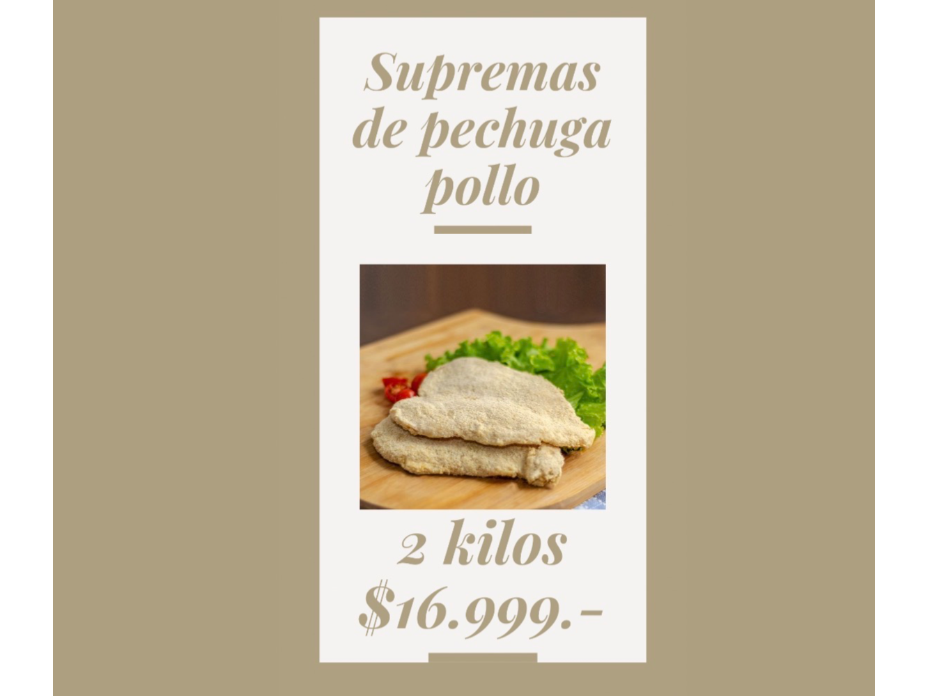 2 kilos de supremas de pechuga