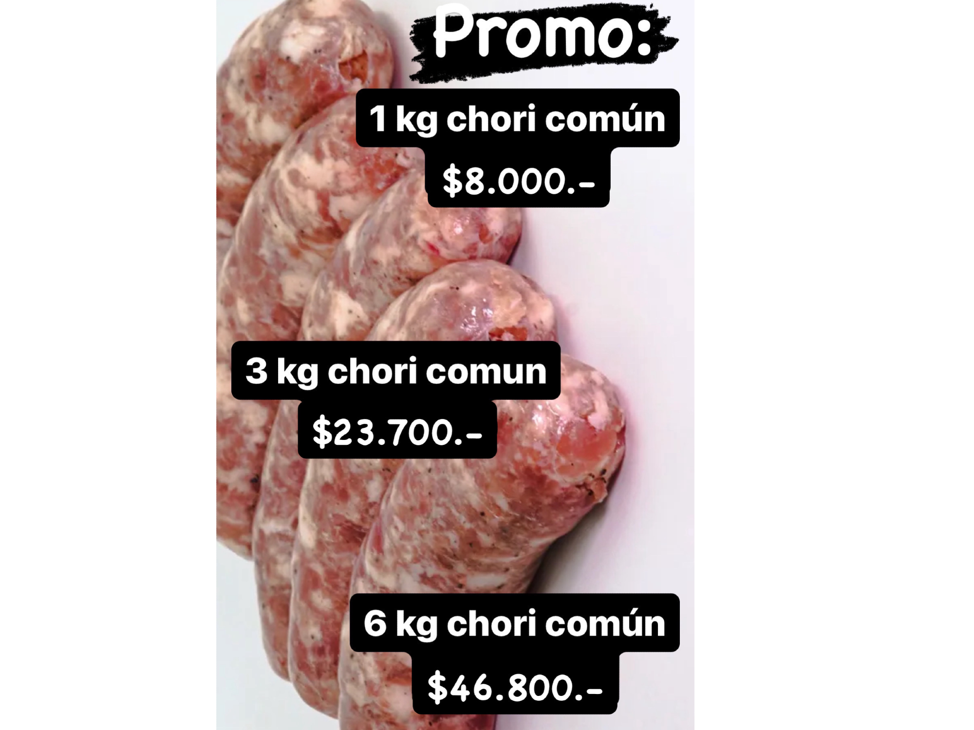 Chorizos caseros parrilleros