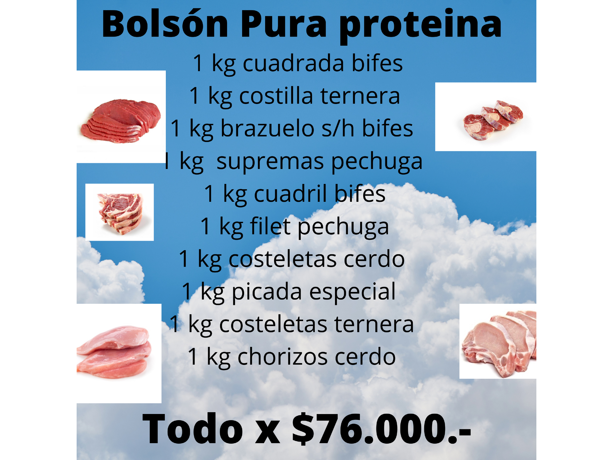 Bolson pura proteina