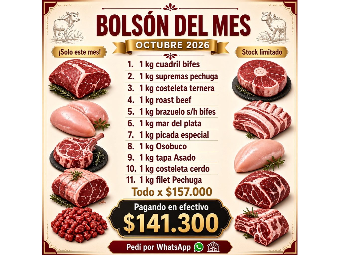 Bolson del mes  x 11 kg