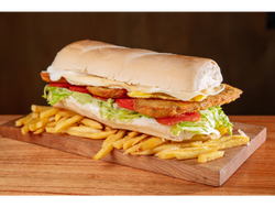 SANDWICH VEGGIE + PAPAS FRITAS