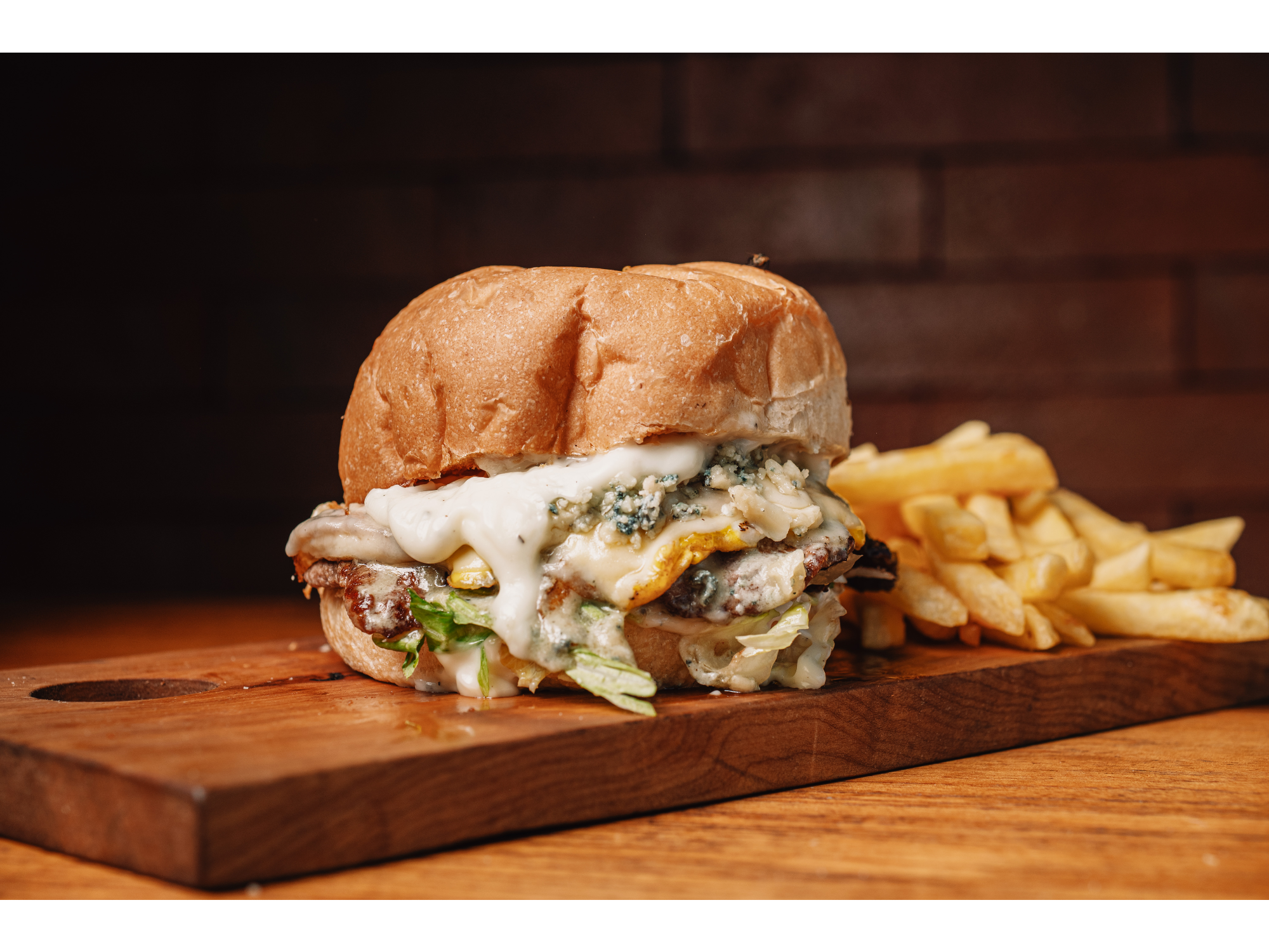 MINI LOMO AL ROQUEFORT + PAPAS