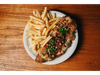 MILANESA A LA FUGAZZETA Y BACON