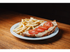 2 MILANESAS DE POLLO A LA NAPO + PAPAS