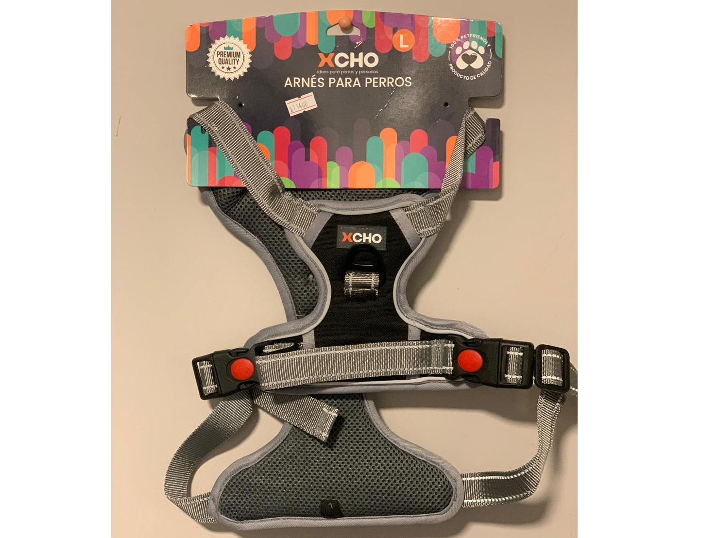 ARNÉS PERRO TALLA L NEGRO