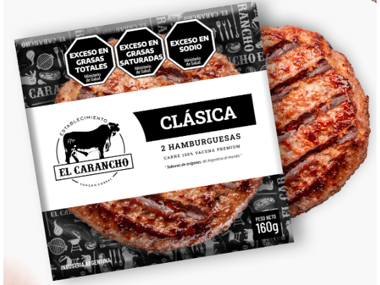 HAMBURGUESAS DE CARNE VACUNA