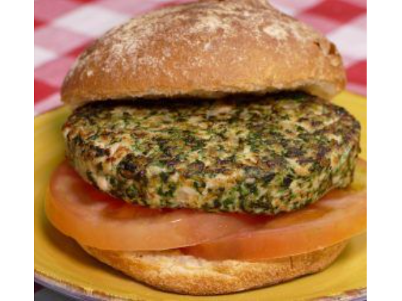 HAMBURGUESAS DE POLLO Y ESPINACA