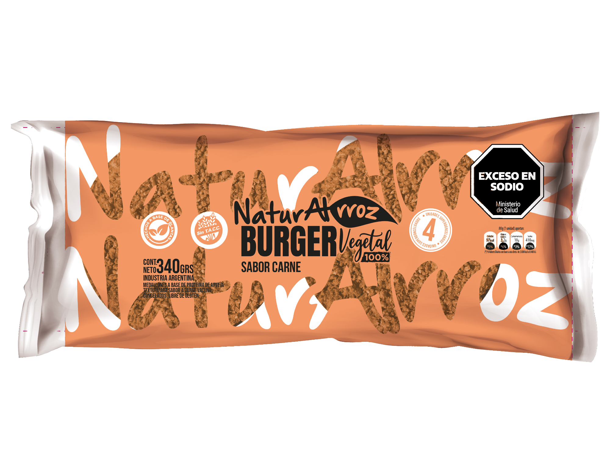 Vegan Burguer Sabor Carne x4