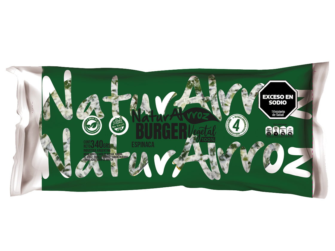 Vegan Burguer Espinaca x4
