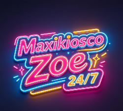 Logo Maxi kiosco Zoe 24/7