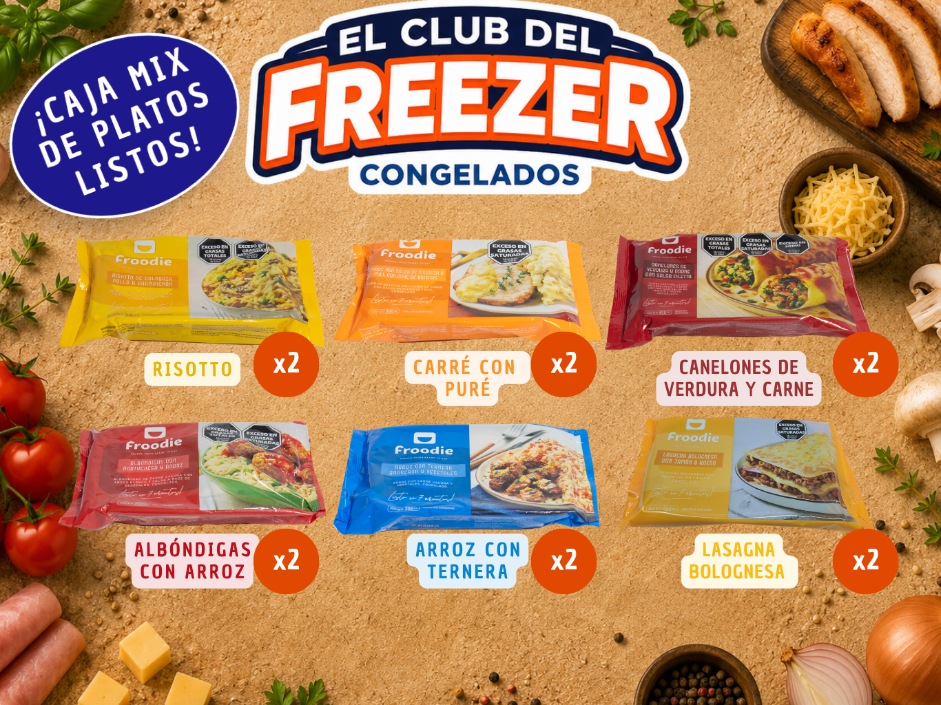 Caja Mix x12 Viandas🍽️