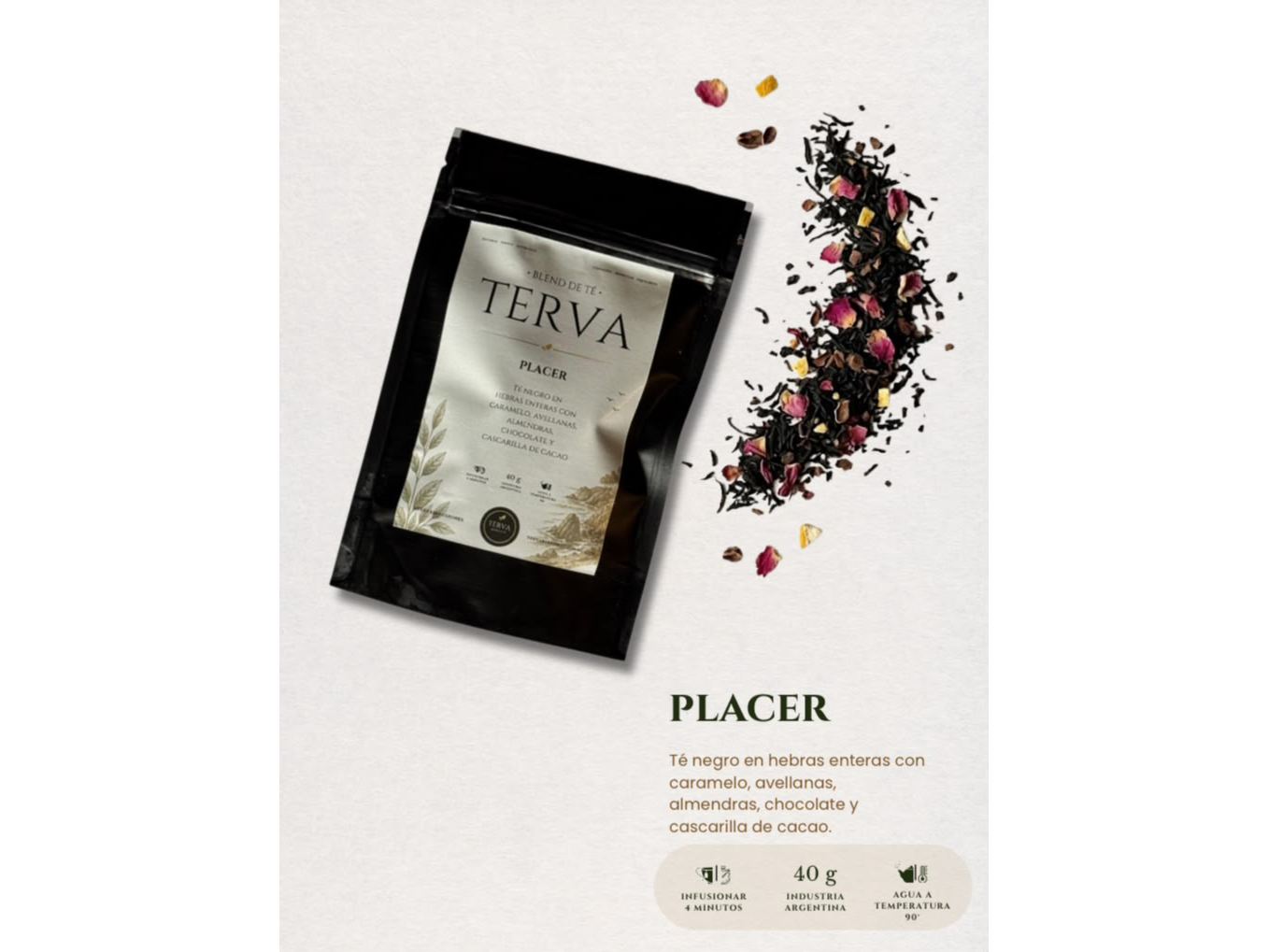 Té en hebras Placer x 40 grs Terva
