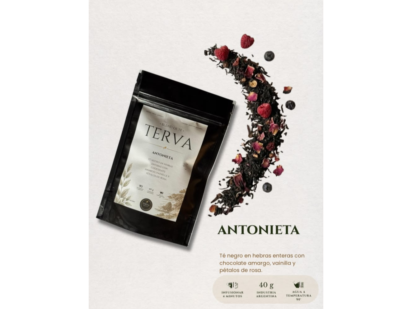 Té en hebras Antonieta x 40 grs Terva