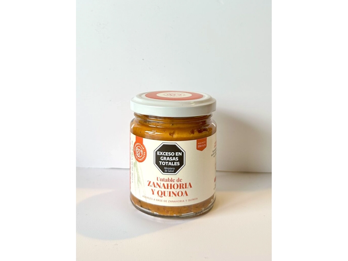 Pasta untable de zanahoria y quinoa x 190 grs Ingrediente Sur