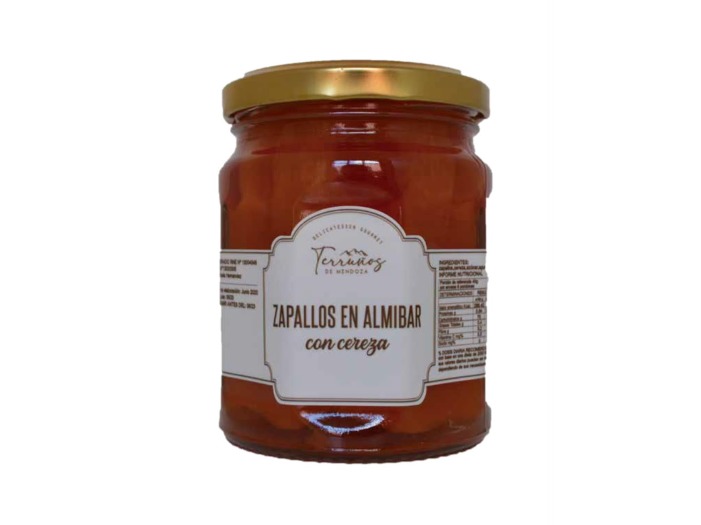 Zapallo con cereza en almíbar x 330 grs Terruños
