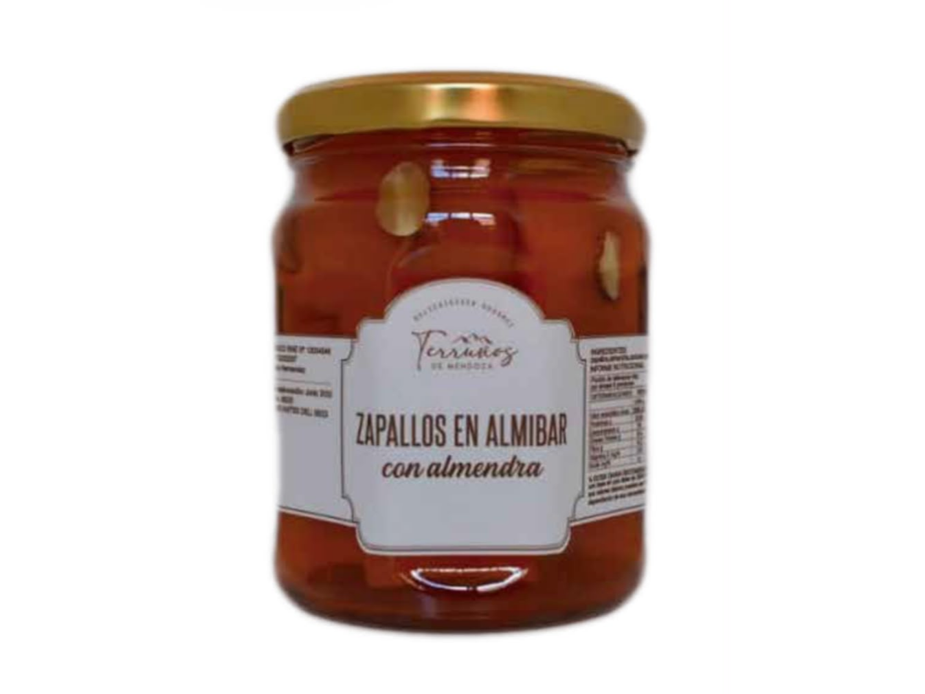 Zapallo con almendras en almíbar x 330 grs Terruños