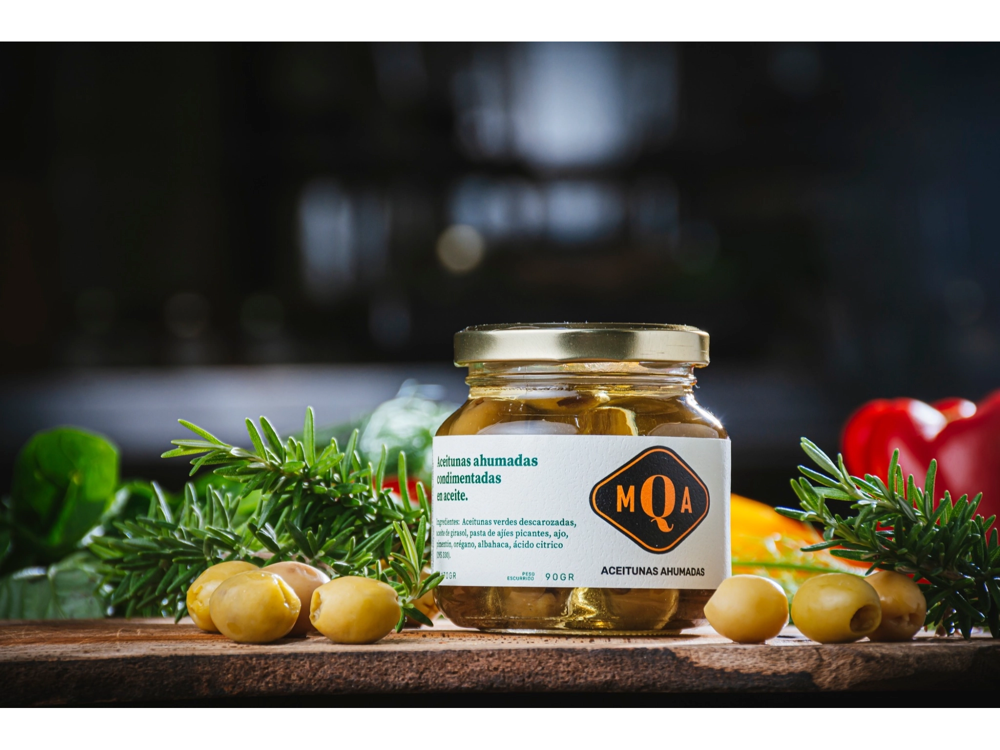 Aceitunas ahumadas x 250 grs MQA