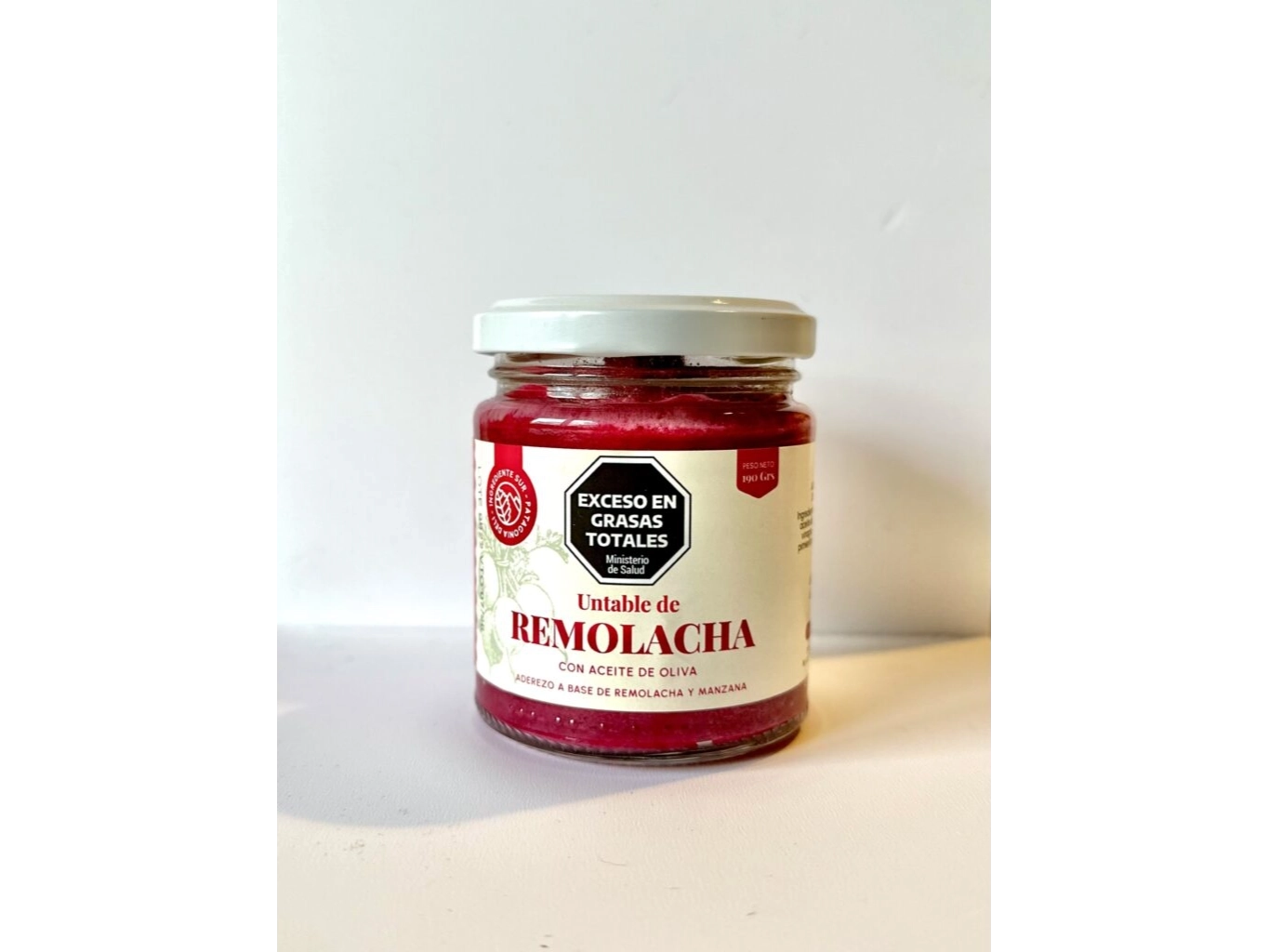Pasta untable de remolacha con aceite de oliva x 190 grs Ingrediente Sur