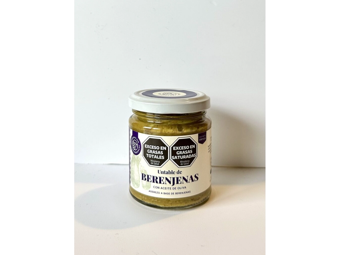 Pasta untable de berenjena x 190 grs Ingrediente Sur